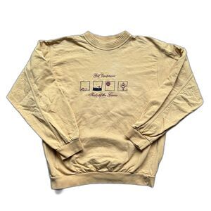 VINTAGE BACKTEE GOLF EQUIPMENT GRAPHIC CREWNECK SWEATSHIRT MEDIUM